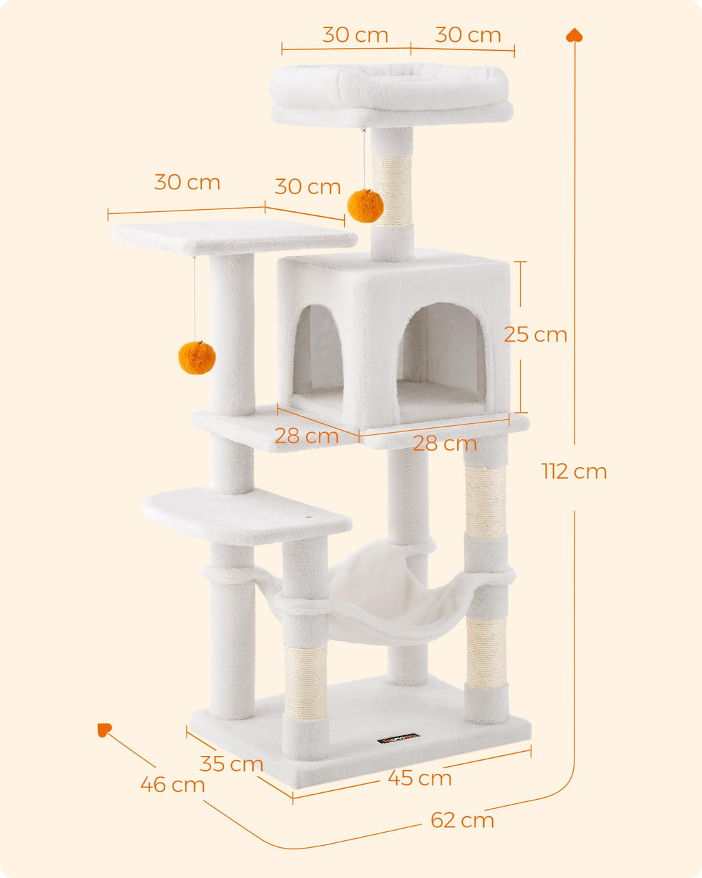 Cat Tree 2 Perches 2 Caves Multi Market World Inc.