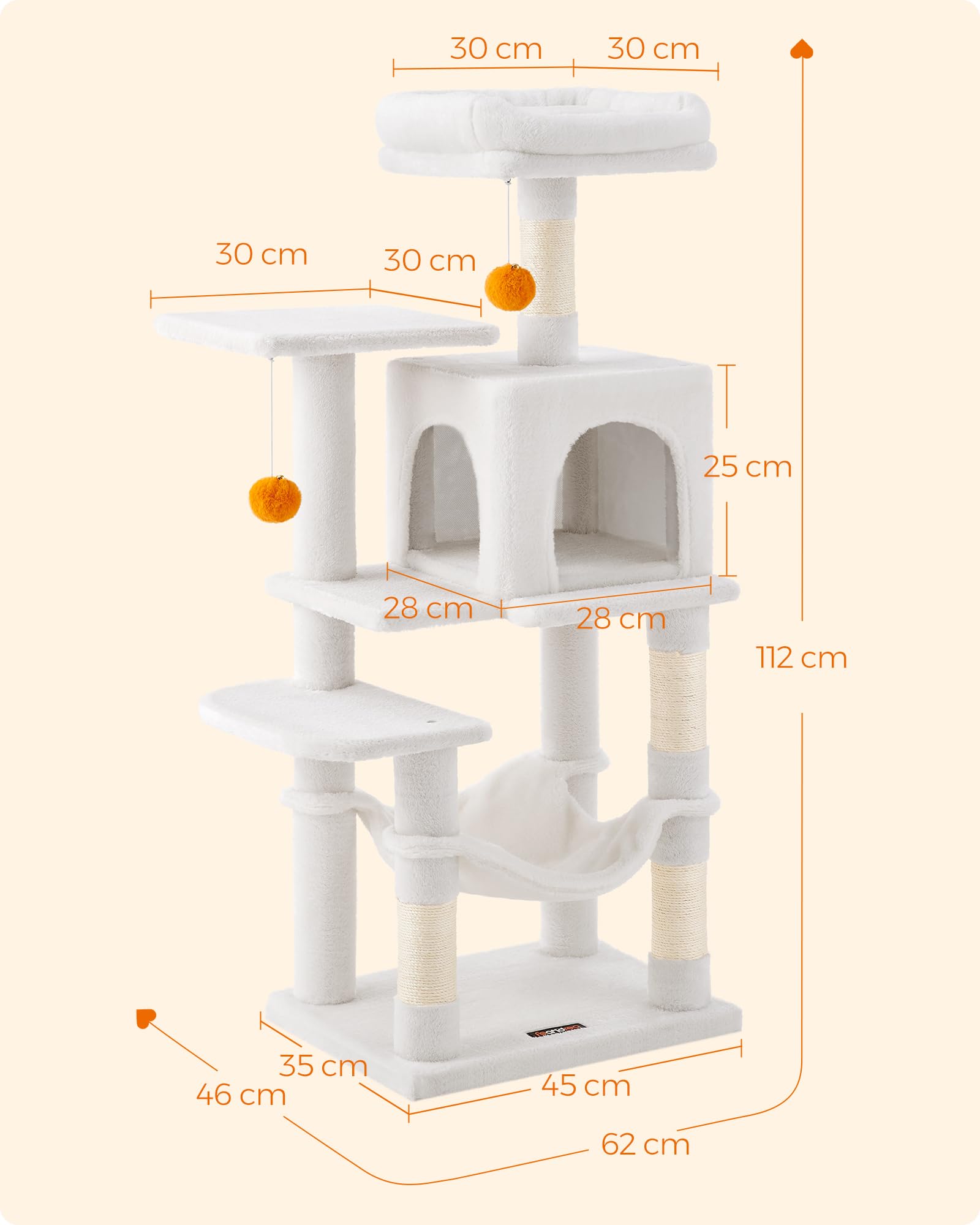 Cat Tree 2 Perches 2 Caves Multi Market World Inc.
