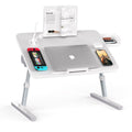 RAINBEAN Lap Desk with Charging Port and Book Stand, Foldable and Adjustable Laptop Desk for Bed and Sofa Multi Market World Inc.