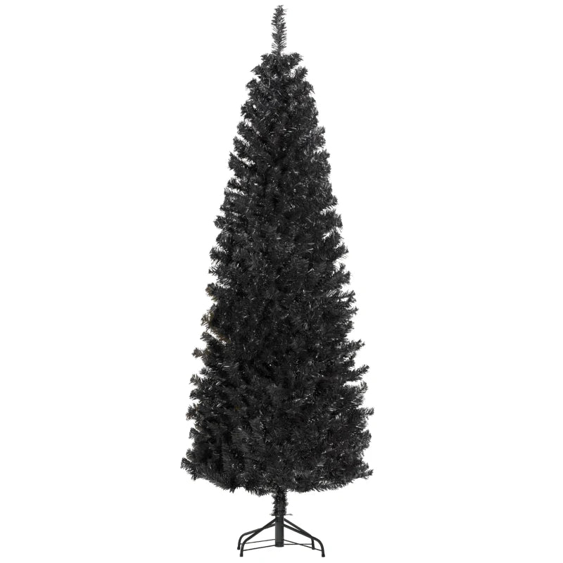 7FT Christmas Tree, Artificial Christmas Tree, Black Multi Market World Inc.