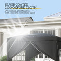 10x10 Pop-Up Canopy Tent with Sidewalls & Mesh Screens Multi Market World Inc.