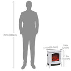 Electric Fireplace, Freestanding Fireplace 1500W, White Multi Market World Inc.
