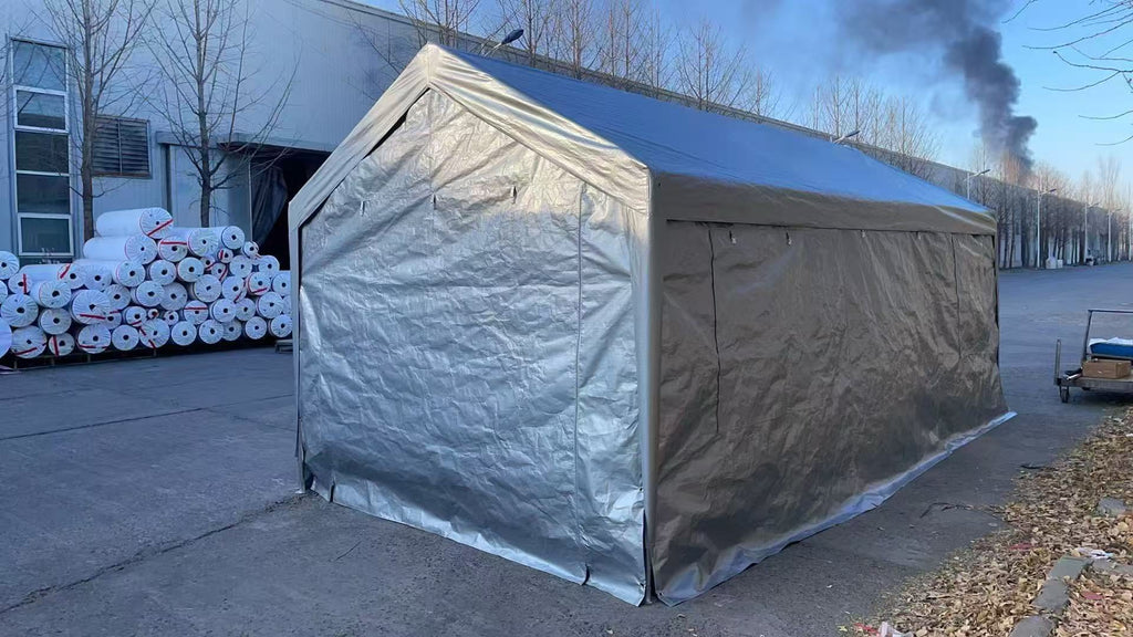10 x 20 FT Heavy Duty Steel Silver Party Tent,  with Removable Sidewalls Multi Market World Inc.