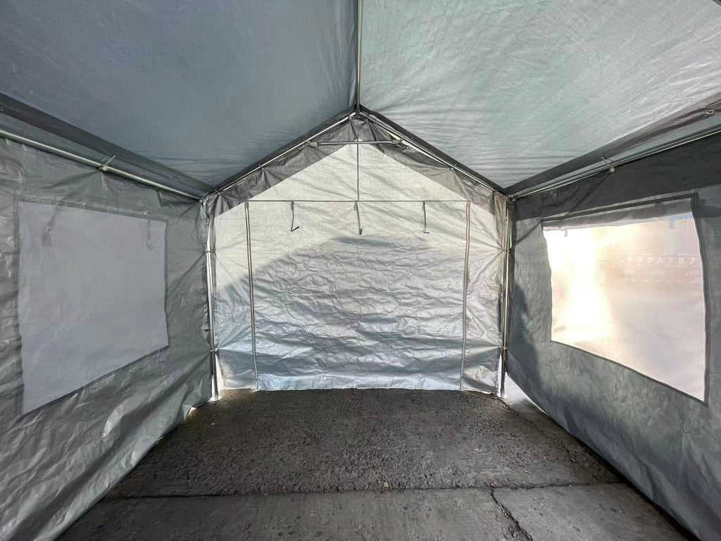 10 x 20 FT Heavy Duty Steel Silver Party Tent,  with Removable Sidewalls Multi Market World Inc.