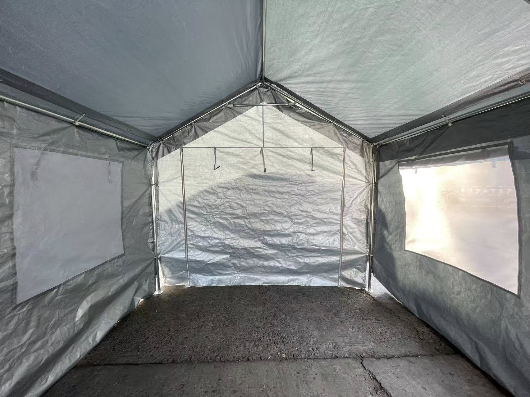 10 x 20 FT Heavy Duty Steel Silver Party Tent,  with Removable Sidewalls Multi Market World Inc.