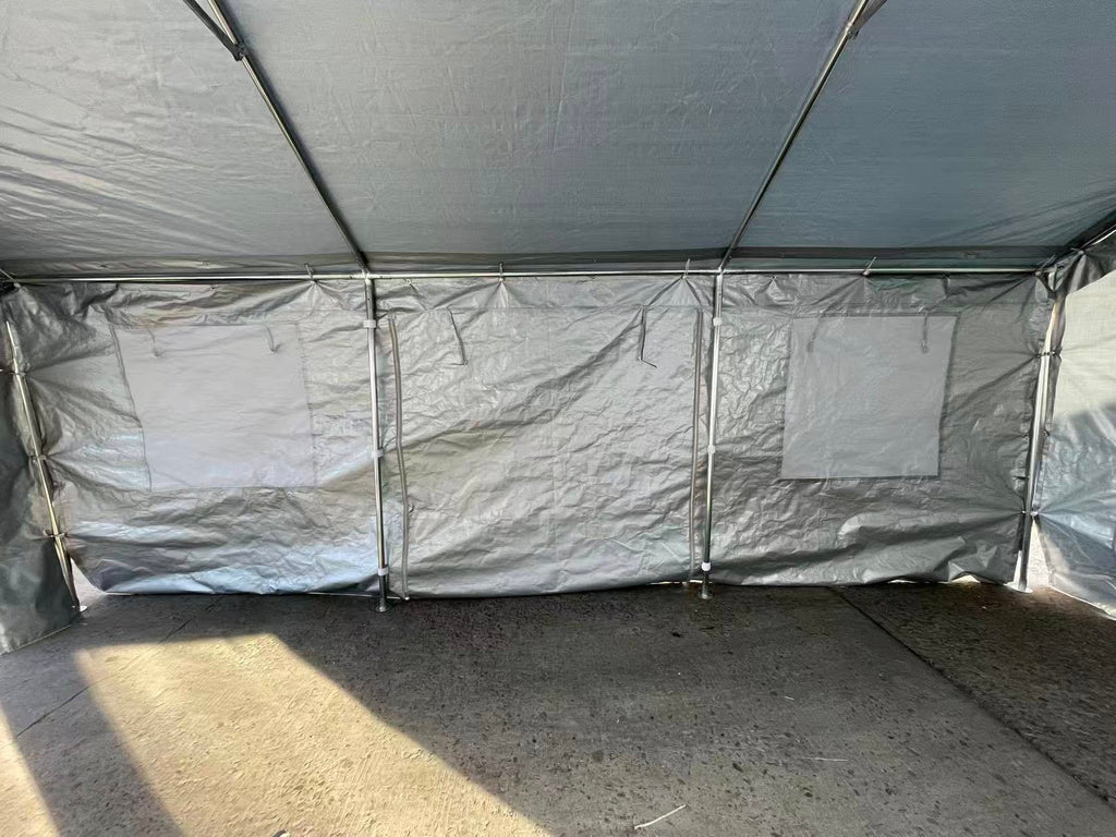 10 x 20 FT Heavy Duty Steel Silver Party Tent,  with Removable Sidewalls Multi Market World Inc.