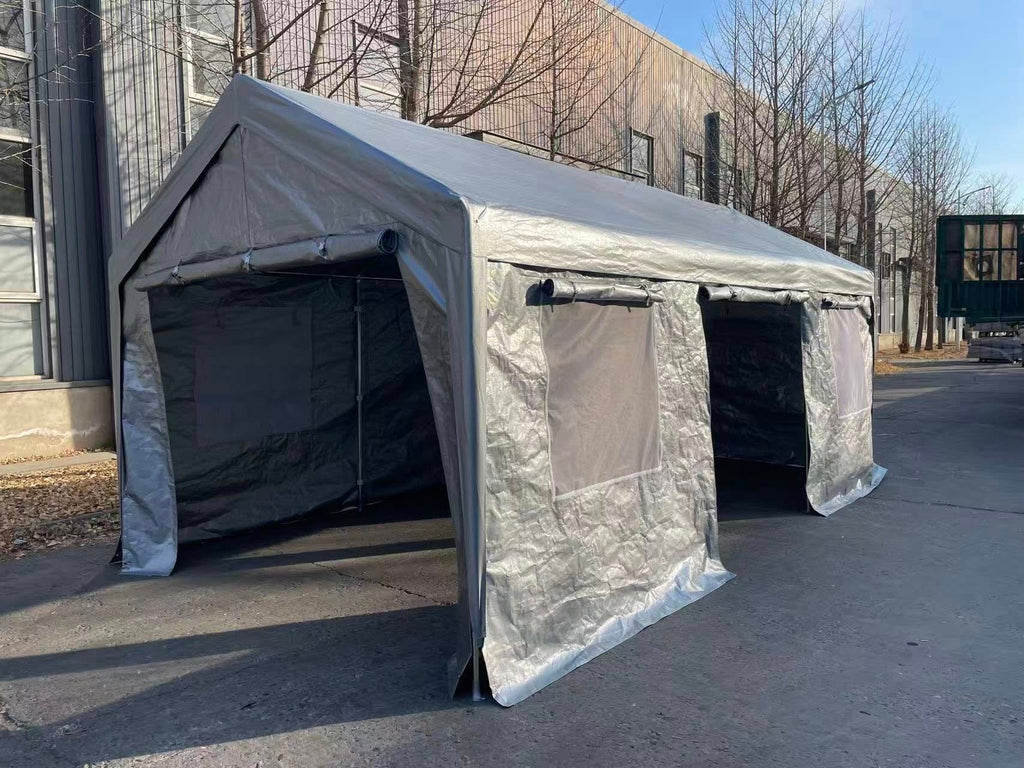 10 x 20 FT Heavy Duty Steel Silver Party Tent,  with Removable Sidewalls Multi Market World Inc.