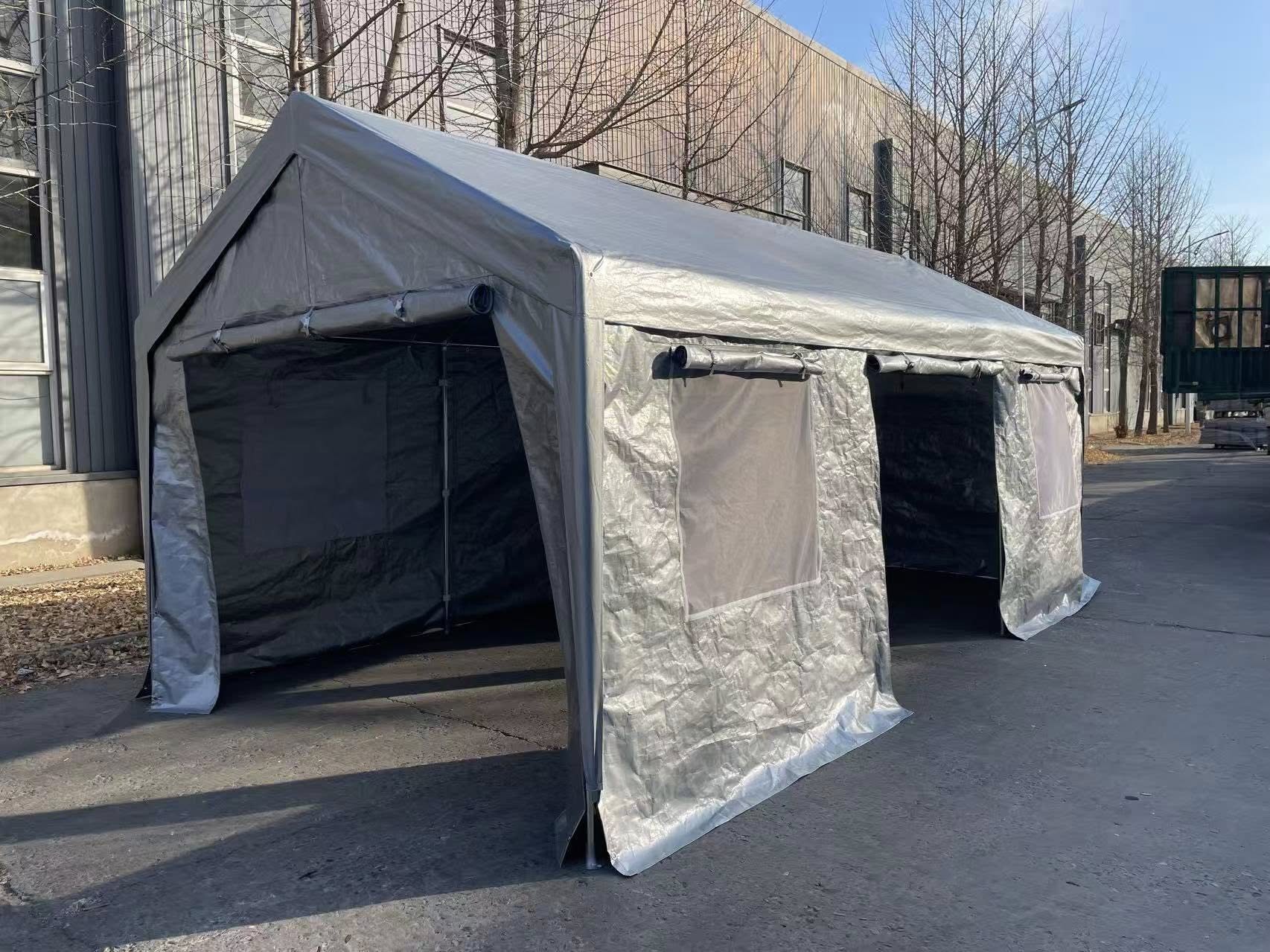 10 x 20 FT Heavy Duty Steel Silver Party Tent,  with Removable Sidewalls Multi Market World Inc.