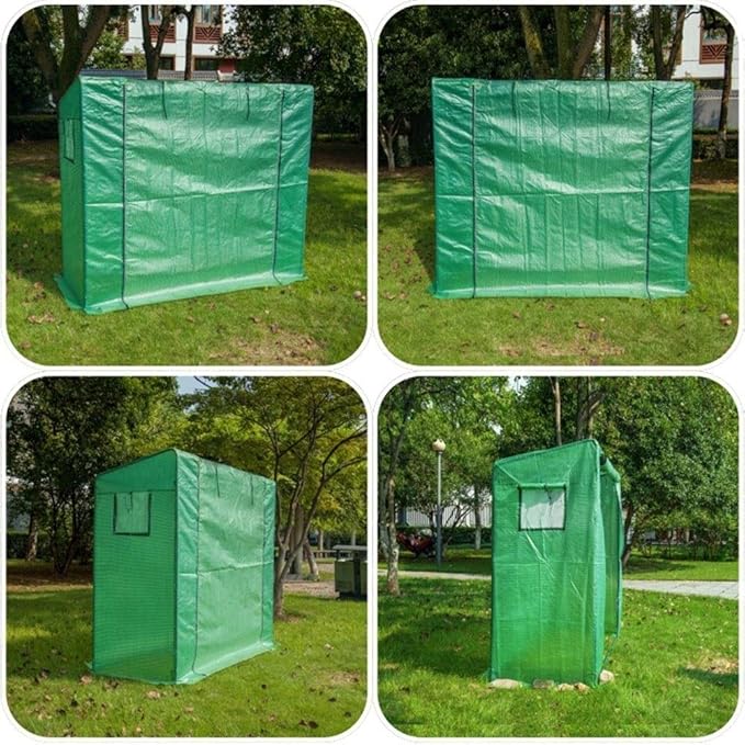 2.5 x 6.56 ft Portable Indoor Outdoor Greenhouse with PE Cover and Zipper Door for Flower and Plant Growth Multi Market World Inc.