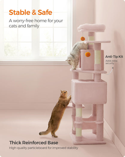 Cat Tree 2 Perches 2 Caves