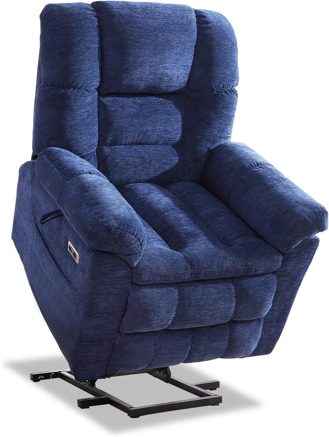Power Lift Recliner Chair with Full-Body Massage, Lumbar Heat, USB & Type-C Charging Ports, and Side Pockets - Extra wide, for senior Multi Market World Inc.