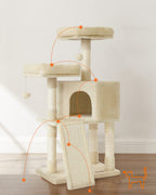 Cat Tree 2 Perches 2 Caves Multi Market World Inc.