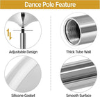 Heavy Duty Dance Pole, Silver, hold up to 500lb Multi Market World Inc.