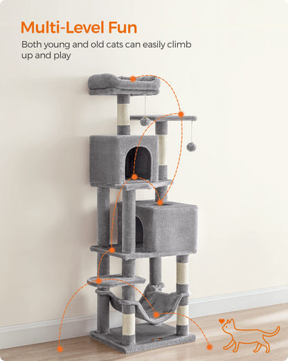 Cat Tree 2 Perches 2 Caves