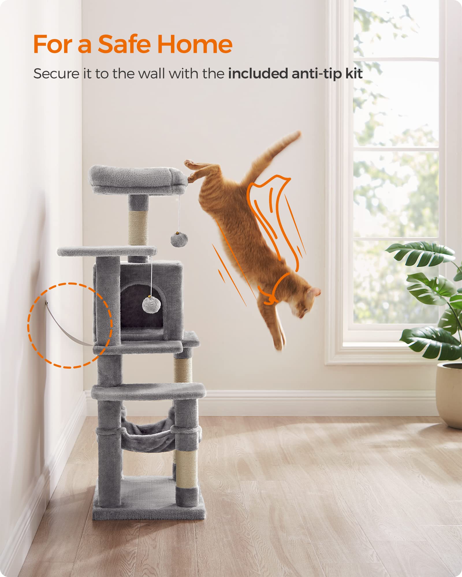 Cat Tree 2 Perches 2 Caves Multi Market World Inc.
