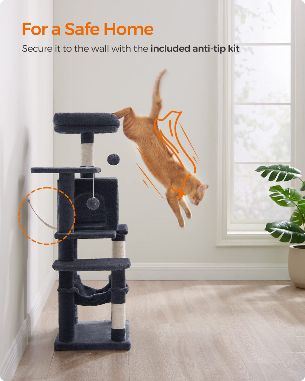 Cat Tree 2 Perches 2 Caves Multi Market World Inc.