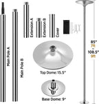 Heavy Duty Dance Pole, Silver, hold up to 500lb Multi Market World Inc.