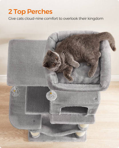 Cat Tree 2 Perches 2 Caves