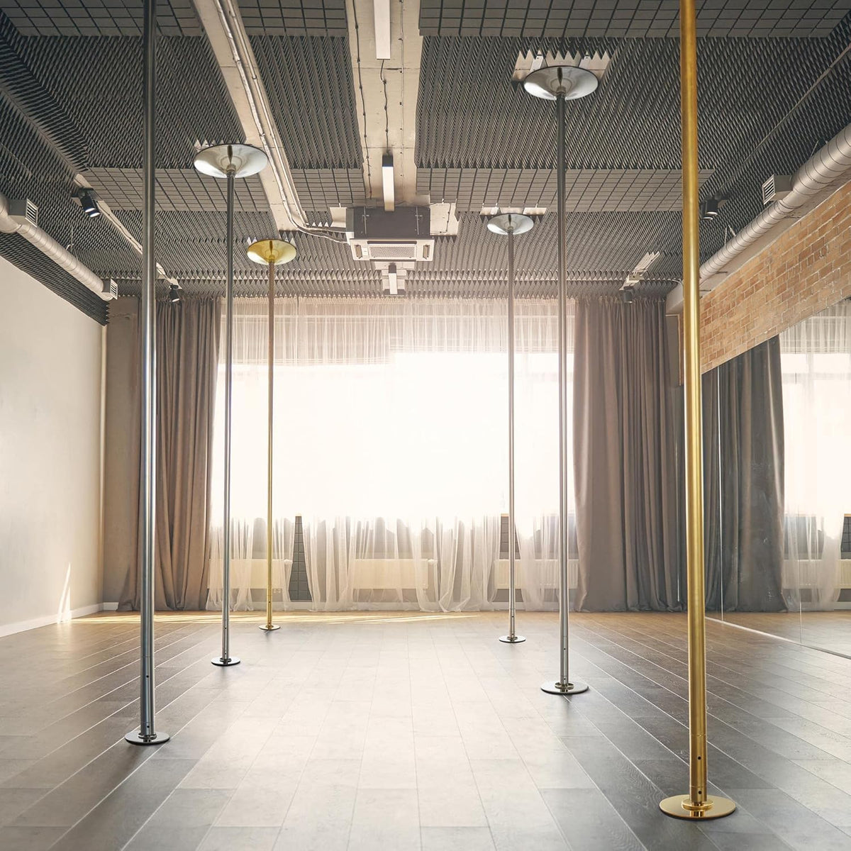 Heavy Duty Dance Pole, Silver, hold up to 500lb Multi Market World Inc.