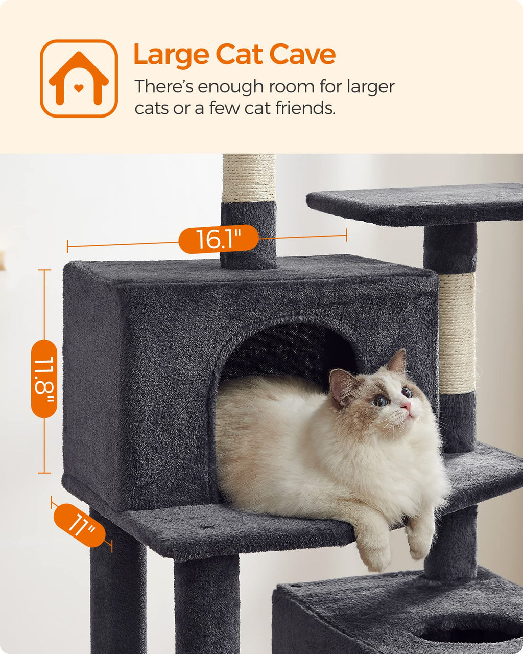 Cat Tree 2 Perches 2 Caves Multi Market World Inc.