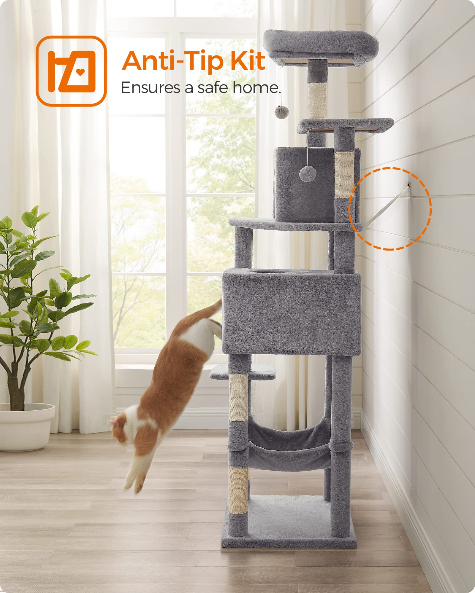 Cat Tree 2 Perches 2 Caves Multi Market World Inc.