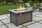 Gray Oak 50,000 BTU Propane Fire Pit Table - Aluminum & Steel Frame Multi Market World Inc.