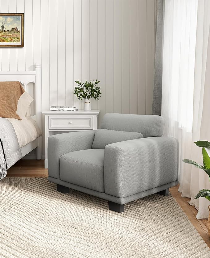 40" Oversized Accent Chair/ Single Sofa, Modern Comfort & Deep Seating for Small Spaces, Share Room
