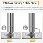 Heavy Duty Dance Pole, Silver, hold up to 500lb Multi Market World Inc.