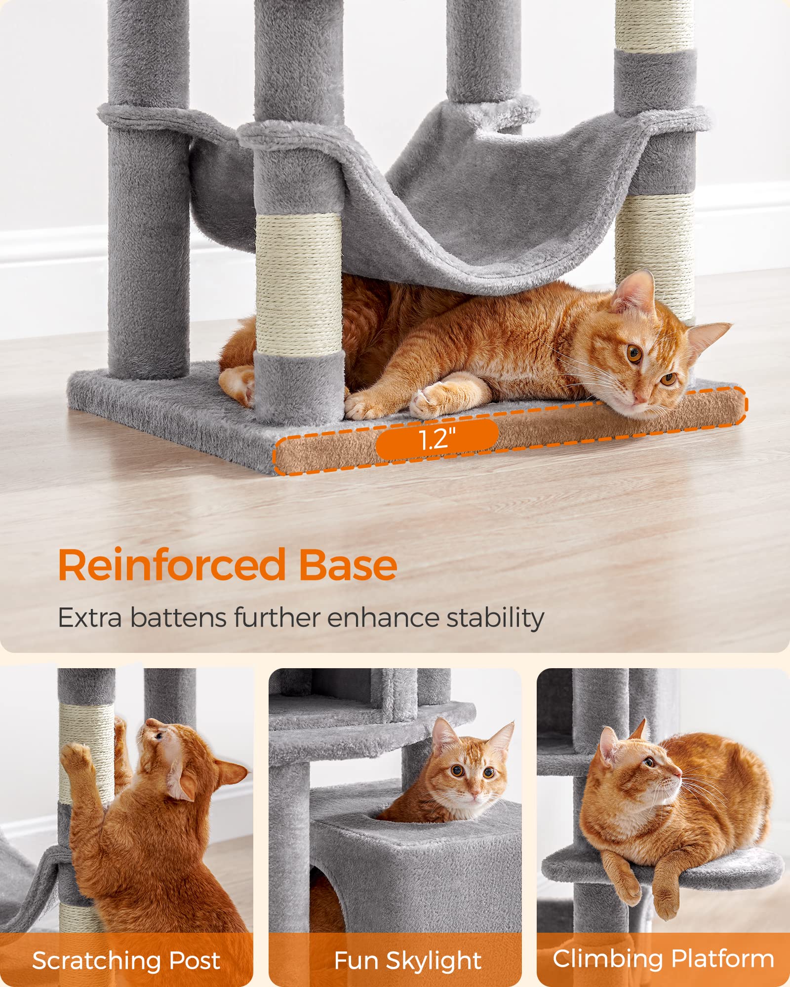 Cat Tree 2 Perches 2 Caves Multi Market World Inc.