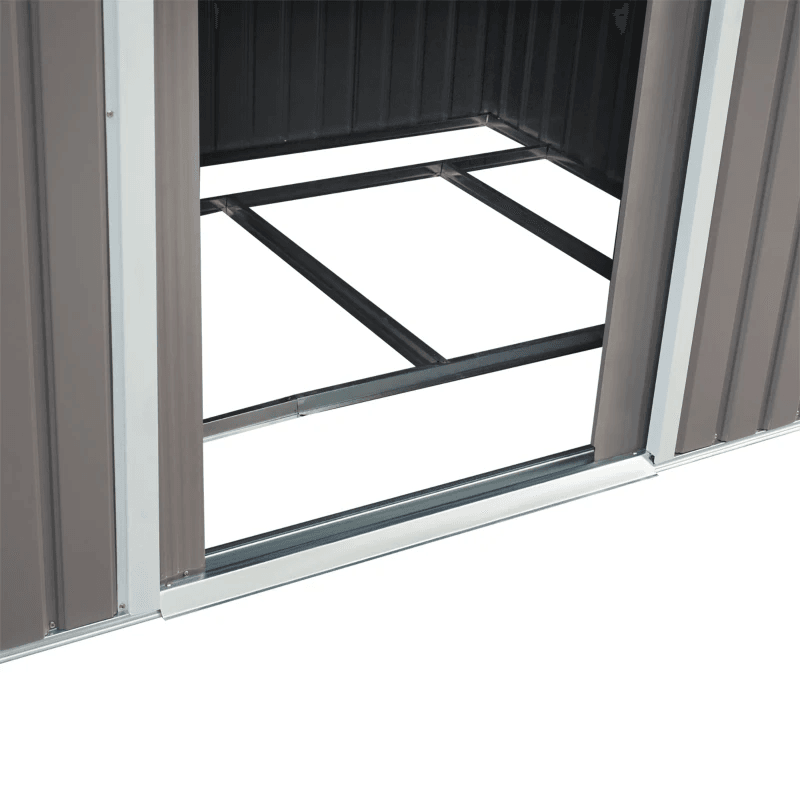 9.1' x 6.4' x 6.3 Garden Storage Shed w/Floor Foundation Outdoor Patio Yard Metal Tool Storage House w/ Double Doors Multi Market World Inc.