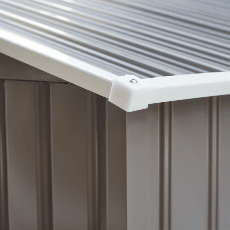 9.1' x 6.4' x 6.3 Garden Storage Shed w/Floor Foundation Outdoor Patio Yard Metal Tool Storage House w/ Double Doors Multi Market World Inc.