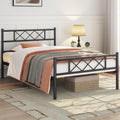 Metal Frame Bed, Black, Twin size,  Iron Headboard and Footboard Multi Market World Inc.