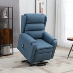 Lift Chair for Elderly, Power Chair Recliner with Footrest, Remote Control, Side Pockets for Living Room, Blue Multi Market World Inc.