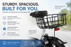 E-Scooter/ Electric Scooter with Seat & Basket, 750W, 48V 10.4Ah, 30KM Range (FD) Multi Market World Inc.