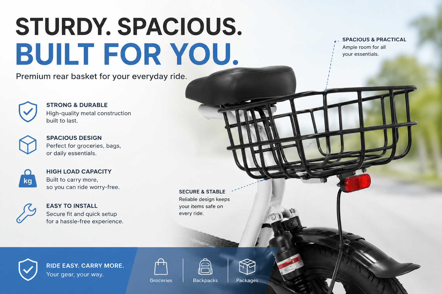 E-Scooter/ Electric Scooter with Seat & Basket, 750W, 48V 10.4Ah, 30KM Range (FD) Multi Market World Inc.