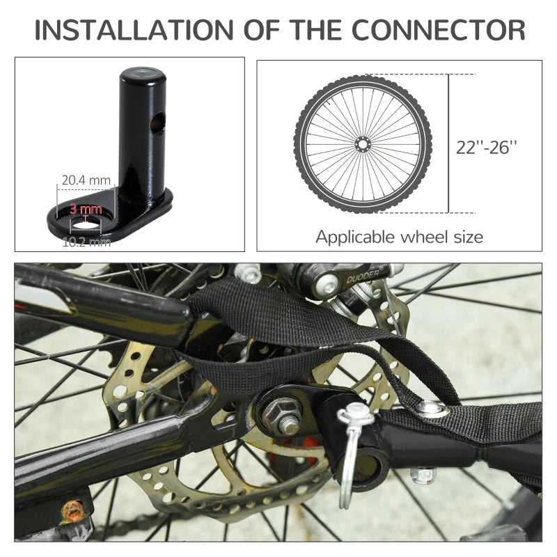 Dog Bike Trailer 2-In-1 Pet Stroller Multi Market World Inc.