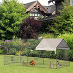 Ferret Cage Metal Chicken Run, Outdoor Dog Kennel Catio with Water-Resistant Cover Multi Market World Inc.