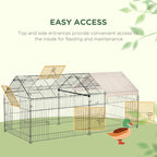 Ferret Cage Metal Chicken Run, Outdoor Dog Kennel Catio with Water-Resistant Cover Multi Market World Inc.