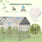 Ferret Cage Metal Chicken Run, Outdoor Dog Kennel Catio with Water-Resistant Cover Multi Market World Inc.