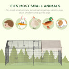 Ferret Cage Metal Chicken Run, Outdoor Dog Kennel Catio with Water-Resistant Cover Multi Market World Inc.