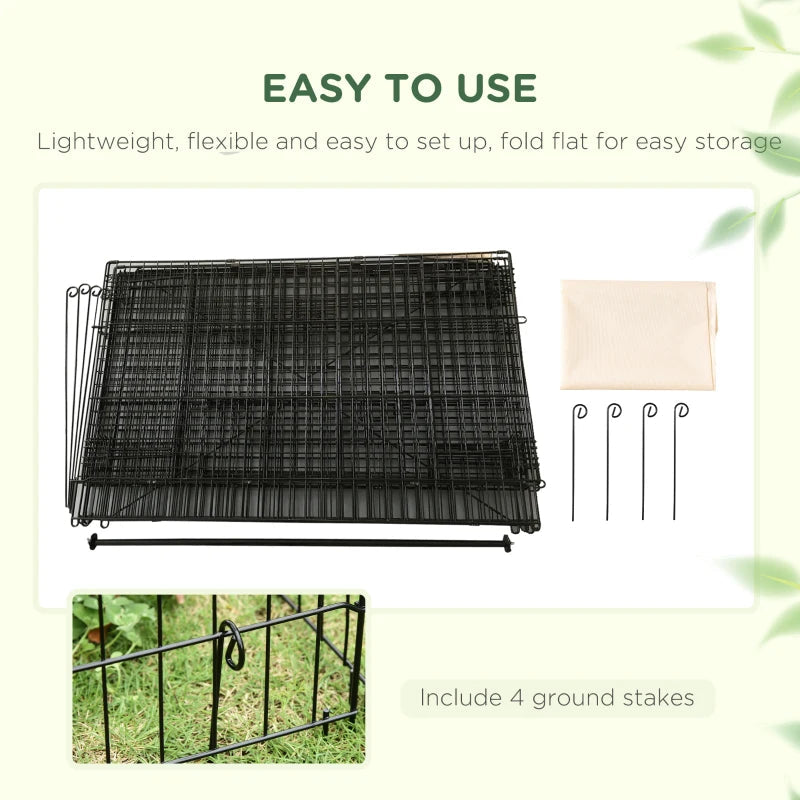 Ferret Cage Metal Chicken Run, Outdoor Dog Kennel Catio with Water-Resistant Cover Multi Market World Inc.
