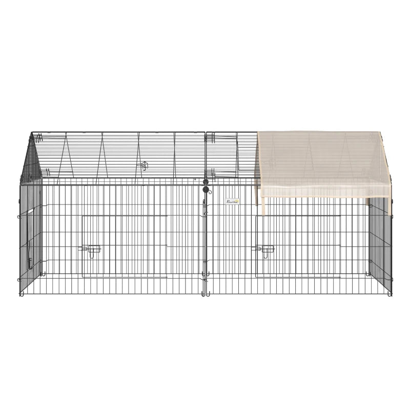Ferret Cage Metal Chicken Run, Outdoor Dog Kennel Catio with Water-Resistant Cover Multi Market World Inc.