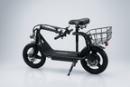 Foldable 14" Electric Scooter with Seat & Cargo Basket – Adjustable Height, 750W Motor, 30 km/h, 10.4Ah Battery Multi Market World Inc.