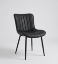 Mid-Century Upholstered Dining Chair with Vertical Stitching, 300 lbs Capacity Multi Market World Inc.