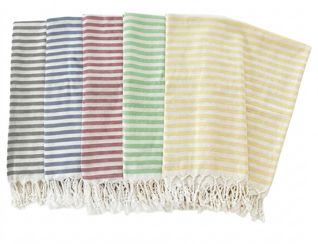 100% Cotton Turkish Beach Towel, 100cm x 180cm Multi Market World Inc.
