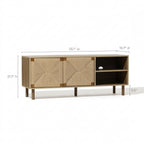 55" Boho TV Stand Console for TVs up to 65", Natural Oak Multi Market World Inc.