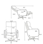 Power Swivel Recliner Office Chair with USB Charging Multi Market World Inc.