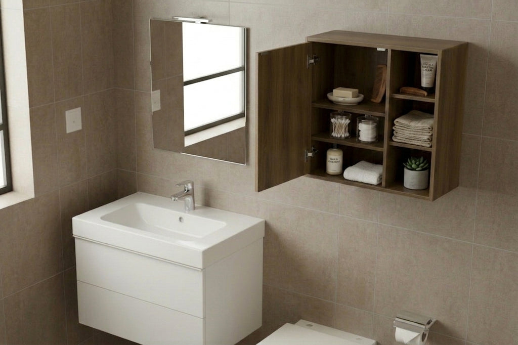 Bathroom Wall Cabinet with Adjustable Shelves, Small Space Storage Solution Multi Market World Inc.