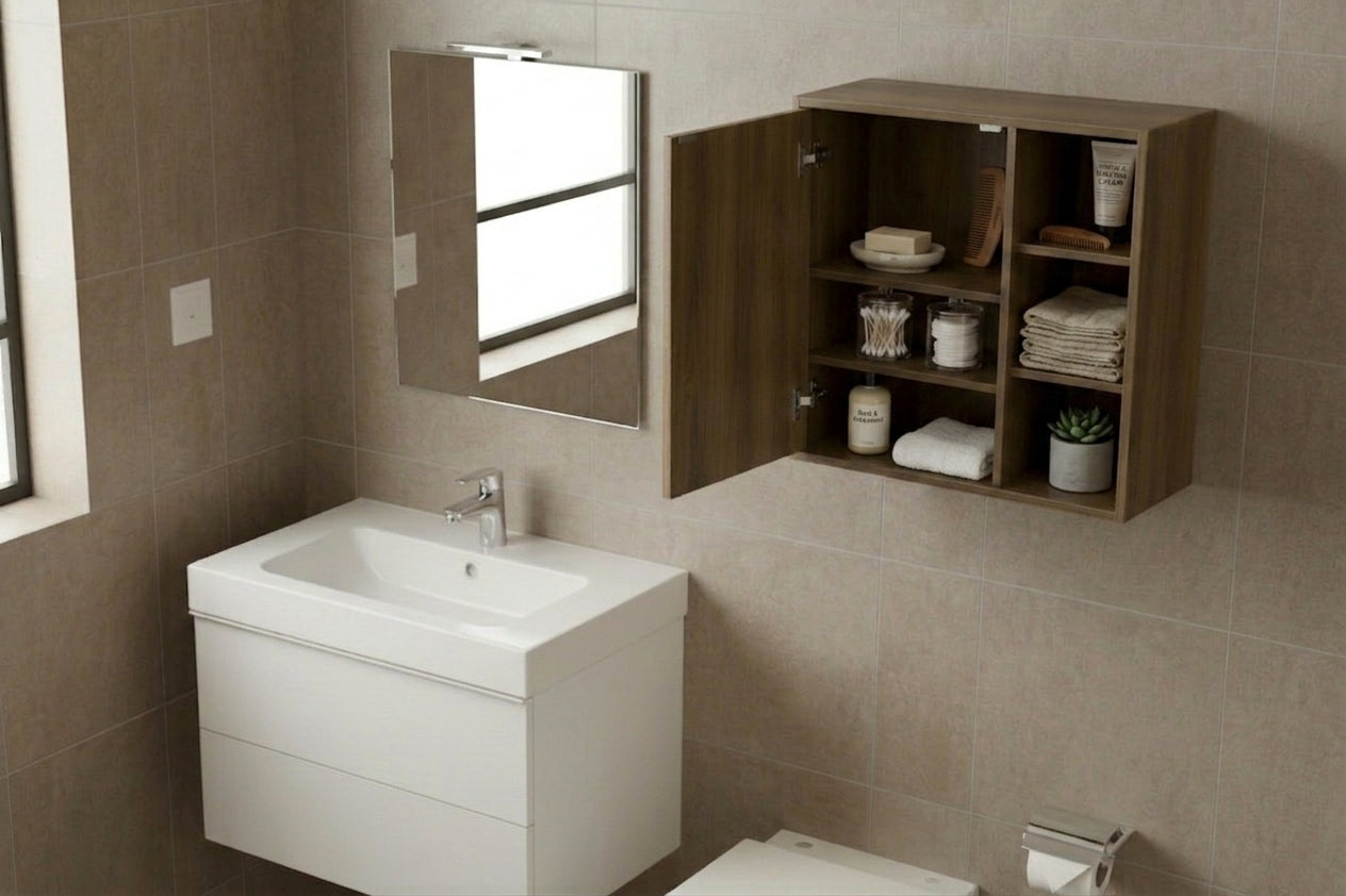 Bathroom Wall Cabinet with Adjustable Shelves, Small Space Storage Solution Multi Market World Inc.