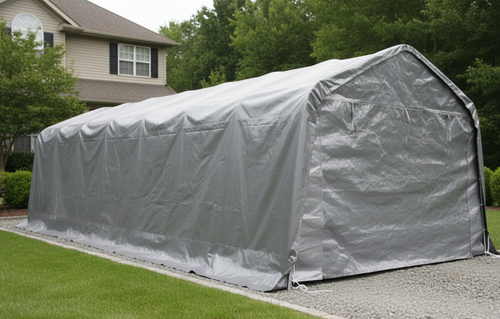 11x20 ft Gazebo Car Shelter/ Carport with zipper door, for car parking Multi Market World Inc.